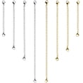 thumbnail image 1 of 8 Pcs Stainless Steel Necklace Extender Bracelet Extender Extender Chain Set 4 Different Length: 6 Inch 4 Inch 3 Inch 2 Inch, 1 of 8