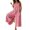 Pink, variant on Women Sleeveless Button Down Wide Leg Jumpsuit Casual Loose Fit Romper
