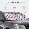 thumbnail image 4 of Vsdgher record rock music Skull Print Car Windshield Sun Shade, Reflective Sunshade Window Sunshade Sun Visor Protector Fit for Cars,Trucks,SUVs-Medium, 4 of 6