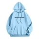 thumbnail image 5 of MHFRRA Sudadera con Capucha de Manga Larga para Hombre, Informal, Cómoda, con Forro, para Exteriores E Invierno Azul, 5 of 6