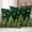 Green Snow DarkGreen, variant on Christmas Tree Outdoor Waterproof Pillow Covers, Red Green Winter Snowflake Decorative Square Throw Pillowcase Sofa Cushion Sham for Patio/Couch/Chair, 26"x26" 2 Pack
