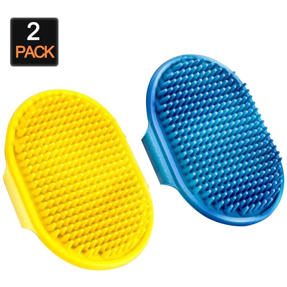 Dog Shampoo Brush Dog Bath Brush Cat Grooming Brush Dog Washing Brush Rubber Dog Brush