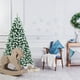 thumbnail image 3 of Árbol de Navidad Artificial Costway 180 cm Pino Nevado Iluminado con Bisagra 250 Luces Led Base Plegable de Metal, 3 of 7