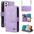 thumbnail image 1 of SaniMore Case for Samsung Galaxy A53 5G 6.5" 2022, PU Leather Zipper Wallet Cover [RFID Blocking] Card Slot Magnetic Clsap Flip Folio with Wrist/Crossbody Strap Kickstand Full Protective Cover,Purple, 1 of 18