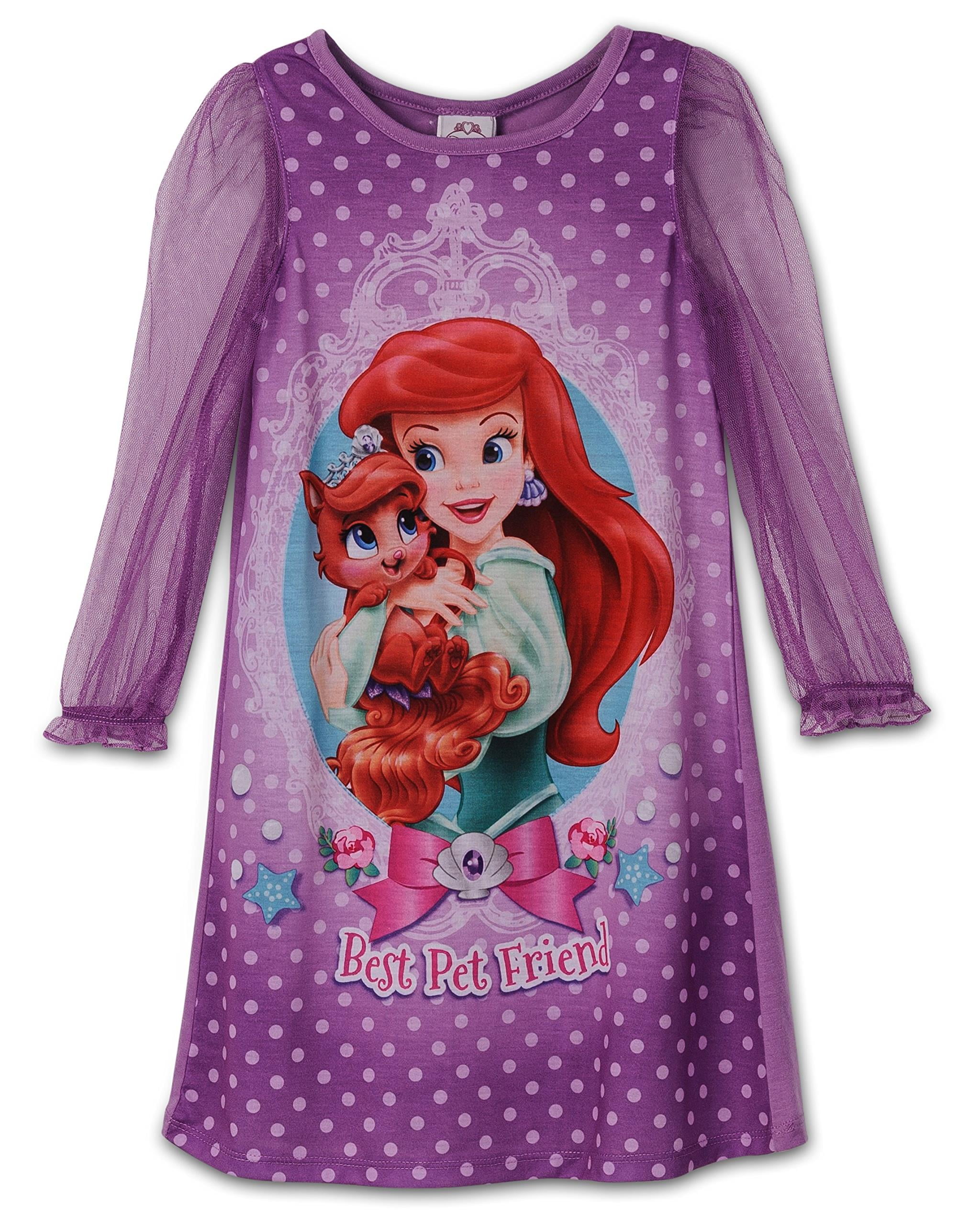 Nightgown sizes 2T-4T Disney Little Girls Princess Palace Pets Toddler Gown