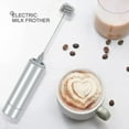 thumbnail image 3 of Milk Frother Handheld Electric,Travel Coffee Frother. for Foaming, Latte/Cappuccino Mixer Drink, Hot Chocolate, 3 of 9