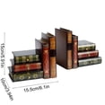 thumbnail image 3 of Virelaxpo Bookend Organizer Set - Wooden Fake Book Decor for Shelf, Vintage Style Simulation Book Box, Creative Storage Solution for Home Office, 3 of 6
