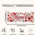 thumbnail image 2 of Floral blessings Front License Plate, Metal License Plate, Funny Standard Plates Personalized Novelty Decorative For Men/Women/Boys/Girls Car 6×12 Inch, 2 of 7