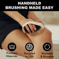 thumbnail image 3 of Bearback Dry Brush: Natural Bristle Dry Brushing Body Brush - Flawless Skin|Cellulite Treatment|Lymphatic Drainage|Blood Circulation.  Handheld Use or Fits Any Bearback Handle.  US Small Business, 3 of 3