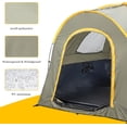 thumbnail image 5 of Pickup Truck Bed Tent for 6.2-6.8 FT Truck Bed, PU 2000mm Double Layer Waterproof & Windproof Tent for 2 Person, Portable Truck Tent for Outdoor Camping, Green Orange, 5 of 11