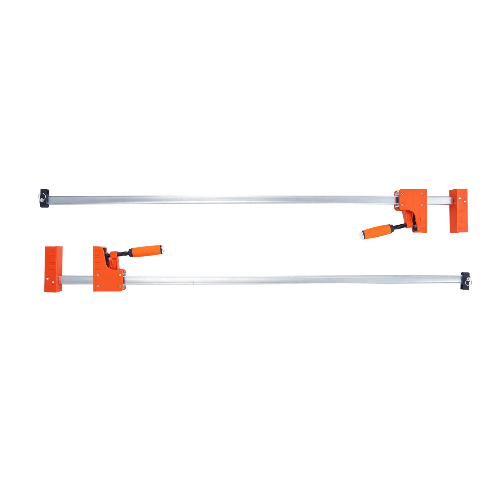 Dranite 2-Pack 50-Inch Heavy Duty Parallel Bar Clamps, 1100LBS Load Capacity with Even Pressure, High-Strength Carbon Steel & Plastic for Woodworking and Metalworking Projects