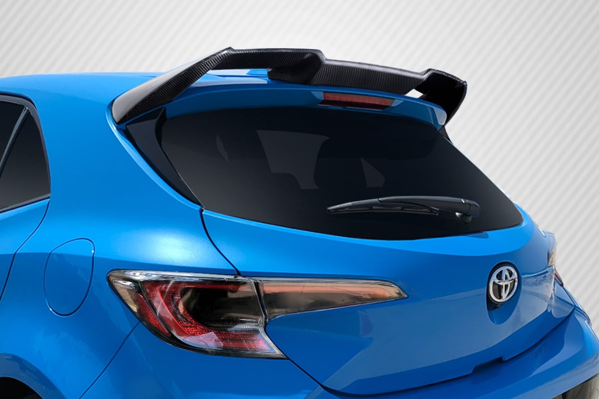 For 19-Up Toyota Corolla HatchbackJDM Primer Black Rear Roof Wing Spoiler 