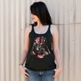 thumbnail image 2 of Women's Star Wars Floral Print Vader  Racerback Tank Top Black Heather X Large, 2 of 4