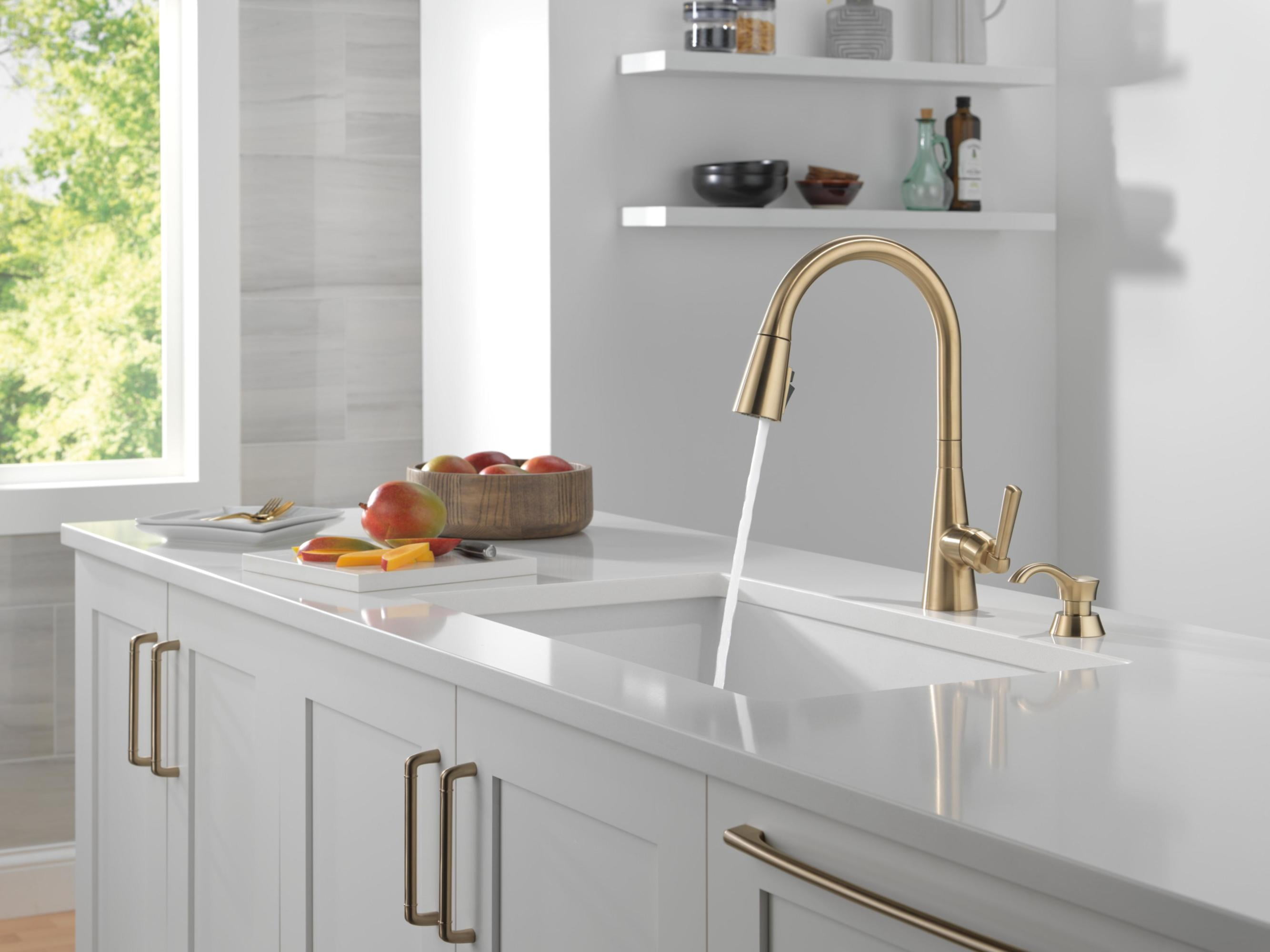 Delta 19893Z-SPSD-DST Boyd 1.8 GPM Single Hole Pull Down Kitchen Faucet - SpotShield