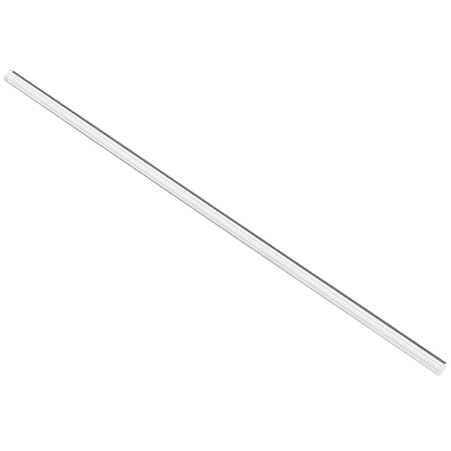 Unique Bargains 6mmx247mm Straight White Line Solid Acrylic Round Rod Bar 2pcs
