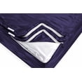 thumbnail image 2 of Silk Zip On Fitted Sheets Twin XL Size 39X80 - Includes 2 Zip On Sheets +1 Bottom Fitted Base - Fit's 16” In Deep Pocket - Easy to Use,Soft,Smooth -Fitted Sheet-NavyBlue - Color, 2 of 8