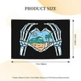 thumbnail image 5 of DouZhe Skull Hand Love Beach Sign Banner, Hanging Banners Backdrop Festive Party Decor for Indoor Outdoor, 47 x 71 Inches, 5 of 7