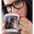 thumbnail image 2 of 3drose, English Bulldog - Na02 Mwe0138 - Michele Westmorland, 15oz Two-tone Red Mug, 2 of 6