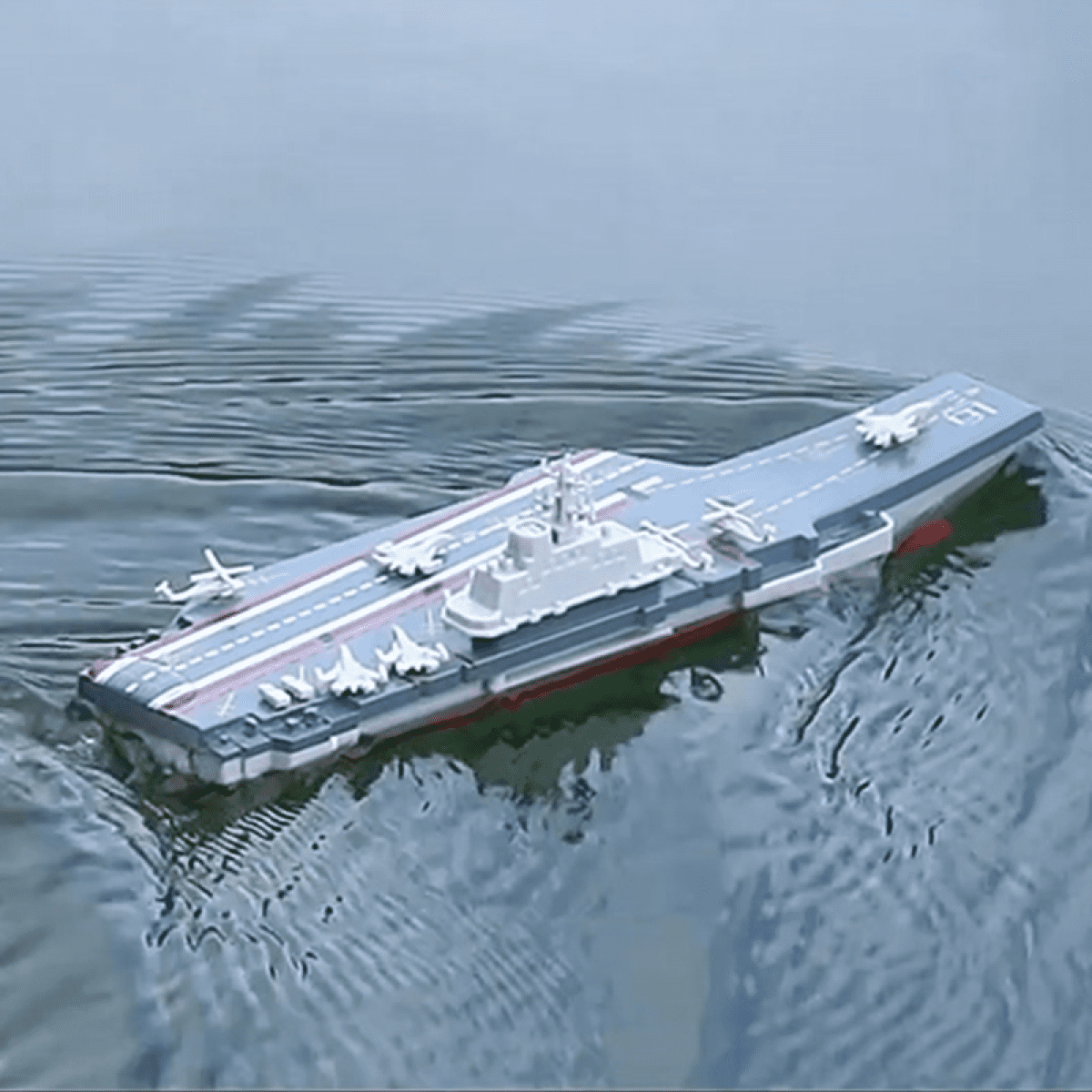 Mini RC Battleship 2.4G Remote Control Boat for Pool & Lake, Outdoor Play Toys for Kids Gifts