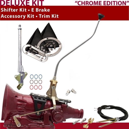 American Shifter TH400 Shifter Kit 23 in. Swan E Brake Cable Clevis Trim Kit for D2C13