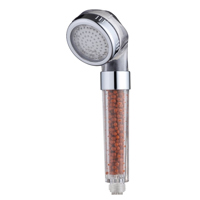Amdohai LED Shower Head with Filter Filtration 3 Color Light Automatically