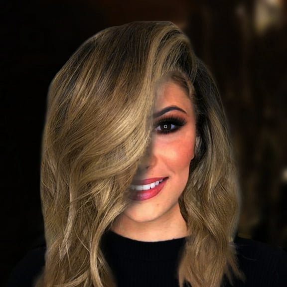 DOPI Human Hair Wigs For Women Black Color Natural Lace Hair Women Gold Brazilian Short Wavy Curly Parting High Temperature