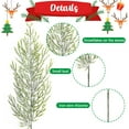 thumbnail image 3 of 50 Pcs Christmas Snow Frosted Pine Branches- 13.5" Snowy Artificial Pine Needles Branches Twigs- Greenery Ceder Sprigs Pine Picks Stems for Christmas Wreath Home Garden Decoration, 3 of 5