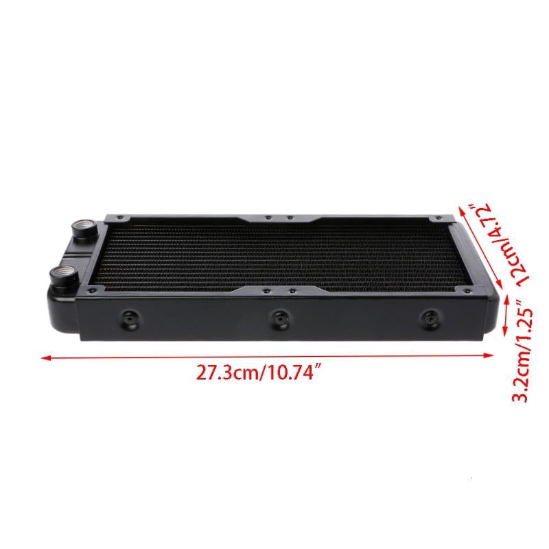 240mm Computer Radiator Water Cooler for 2 120mm CPU Fans Cooling Heatsink DIY Exchange