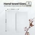thumbnail image 6 of Infinitee Xclusives 100% Turkish Cotton Hand Towels 16 x 30 inches Pack of 4, White, 6 of 8