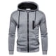 thumbnail image 1 of Sudadera con capucha para hombre, Color negro, blanco, verde militar, rojo, bloque de Color, forro polar, ropa informal fresca, ropa de invierno, 1 of 4