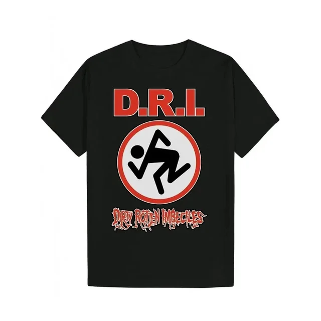 T-Shirt Décontracté en Polyester Noir / Tee-Shirt à Col Rond pour Hommes avec Design Graphique Dri