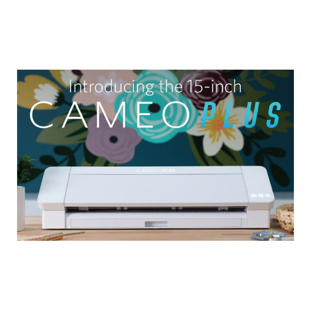 Silhouette Cameo 4 Plus 15 inch Cutting Machine (White) w/ Accessories - Cutter