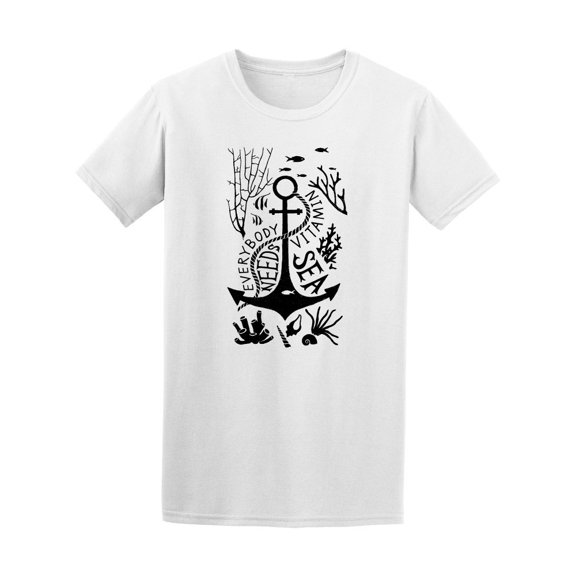 Quote Everybody Need Vitamin Sea Tee Men's -Image by Shutterstock
