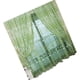thumbnail image 2 of Cateissary Cortina con estampado de flores, cortinas translúcidas para ventana, decoración de dormitorio para niñas Decoración del hogar verde, 2 of 6