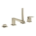 thumbnail image 3 of Grohe Eurocube 19897EN1 4-Hole Single-Handle Deck Mount Roman Tub Faucet with 1.75 GPM Hand Shower in Grohe Brushed Nickel, 3 of 3
