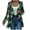 Green, variant on Women's Lightweight Cardigan Jackets Casual Soft Ruffle Plaid Long Sleeve Cardigans Fashion High Low Hem Draped Duster Shacket Jakcets Orange Medium
