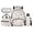 Daisy Butterfly, variant on HUIACONG Blueberry Star Bear School Backpack 17 Inch 4-Piece Set with Lunch Bag, Pencil Case & Bottle Sleeve, Padded Straps, for Ages 6-12