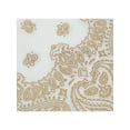 thumbnail image 2 of CTM Metallic Gold Paisley Print Bandana, 2 of 2