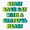 1pcs, variant on Start Each Day With A Grateful Heart Neon Punk Colors Bubble Letters Sticker