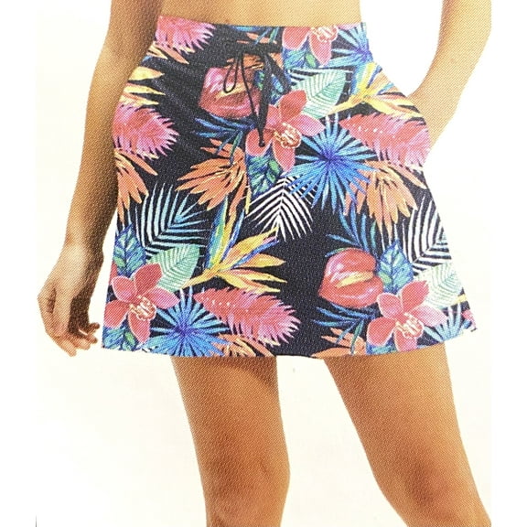 Speedo Ladies' Swim Skort, Multi Floral Small