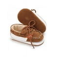 thumbnail image 4 of 0-18M Newborn Baby Boy Girl Soft Sole Crib Shoes Anti-slip Lace-up Sneaker Prewalker, 4 of 6