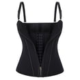 thumbnail image 6 of Stamzod Waist Trainer for Women Corset Shapewear with Zipper Women'S Waist Cincher Tank Top with Adjustable Straps Black C L, 6 of 8