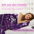 thumbnail image 3 of Birthday Gifts for Women Her Sister Girls Wife, Happy Birthday Decorations, Gifts for Mom Grandma, Gifts for Women Birthday Unique, Women Birthday Gift Ideas, Purple Throw Blanket 50x60, 3 of 6