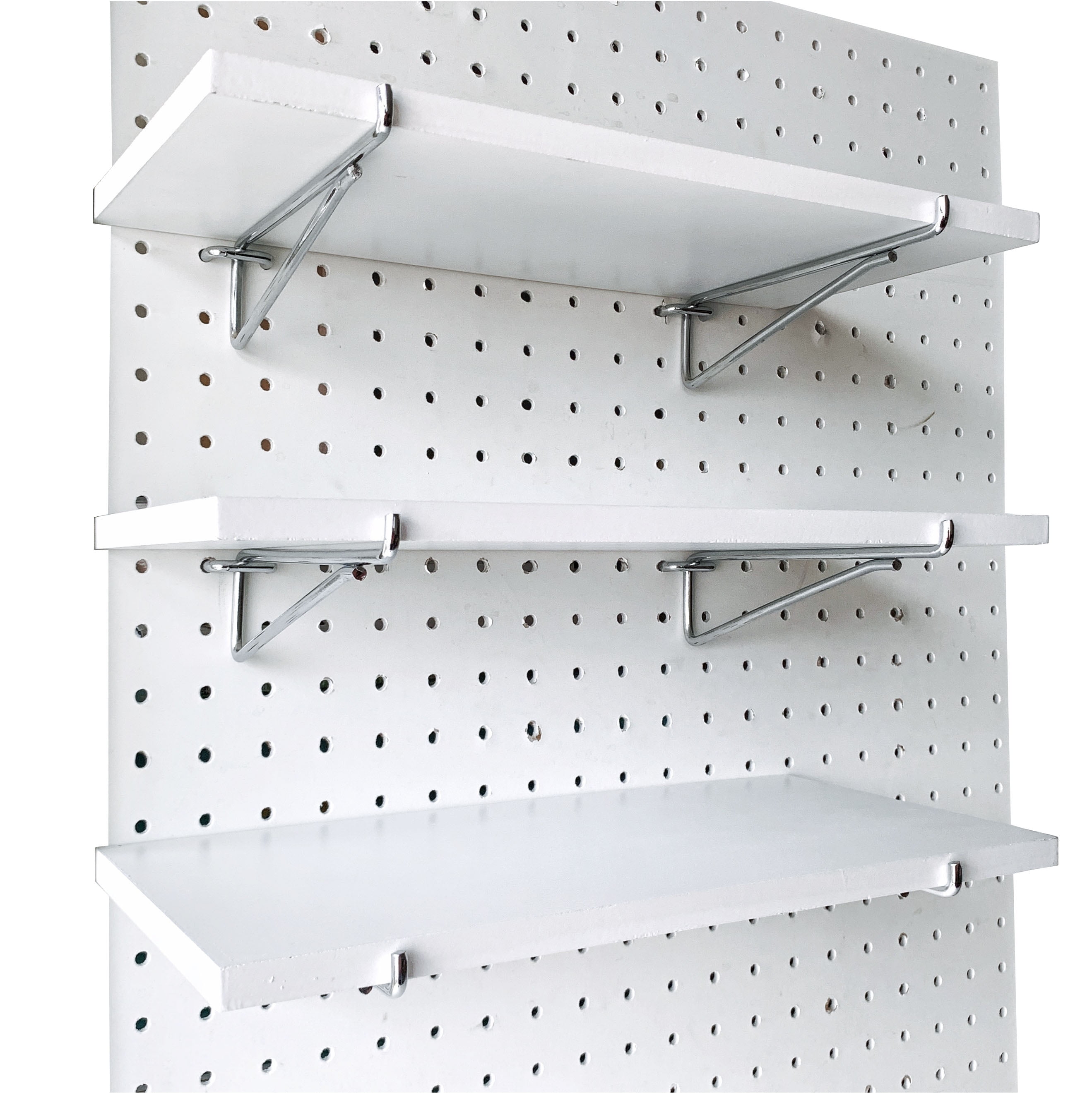 100 4" x 1/4" PEG BOARD HOOKS Shelf Hanger Kit Garage Storage Hanging Metal 
