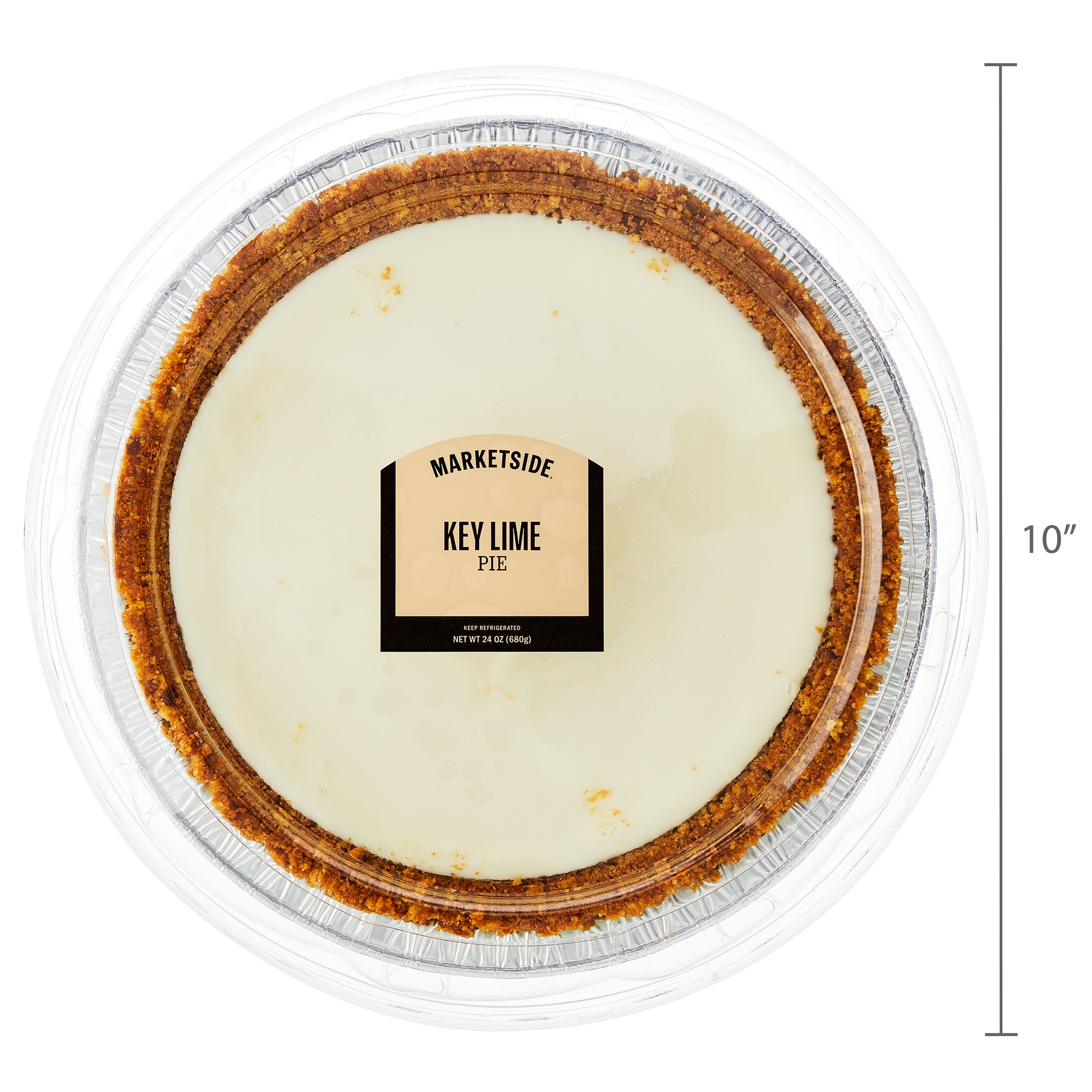Marketside 9-inch Key Lime Pie, 24 oz Tray (Refrigerated), 1 Count