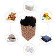 thumbnail image 7 of Yayeee Freestanding Laundry Hamper with Handle Collapsible Large Storage Basket for Clothes, Brown Palm Tree Pattern, 7 of 7
