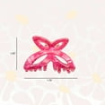 thumbnail image 3 of Scunci x Kelsey Anderson Acrylic Butterfly-Shaped Claw Clips, Pink, 2 count, 3 of 7