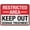 Warning Sign 2, variant on No Trespassing Private Property No Beach Access Sign, 8"x12" Aluminum Metal Sign, Indoor Outdoor Restriction Sign