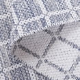 thumbnail image 5 of SAFAVIEH Montauk Elwyn Checkered Cotton Area Rug, Navy/Ivory, 6' x 6' Square, 5 of 10