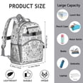 thumbnail image 3 of Colorful Boho Students Backpack Retro Hippie Tribal Style School Bag with Rainbow Ethnic Patterns, Lightweight, Artistic and Durable, 3 of 6